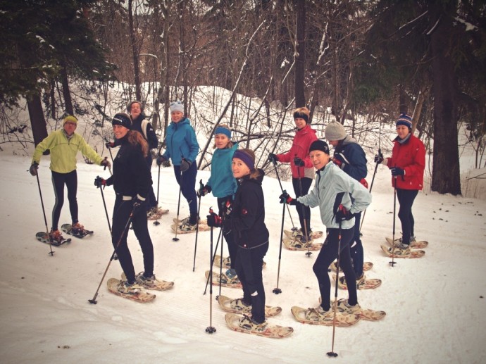 Ingrid Kristiansen Snowshoing